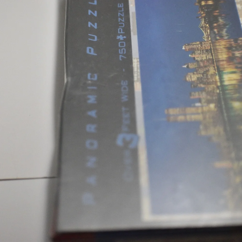 New York New York Panoramic Puzzle 3 Feet Wide 750 Piece Twin Towers Sealed